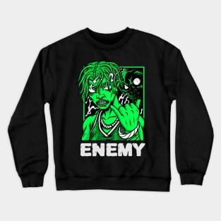 Enemy alien design Crewneck Sweatshirt